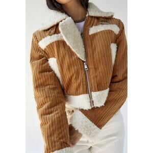 Urban Outfitters BDG Salem Corduroy Fleece Jacket Size Medium